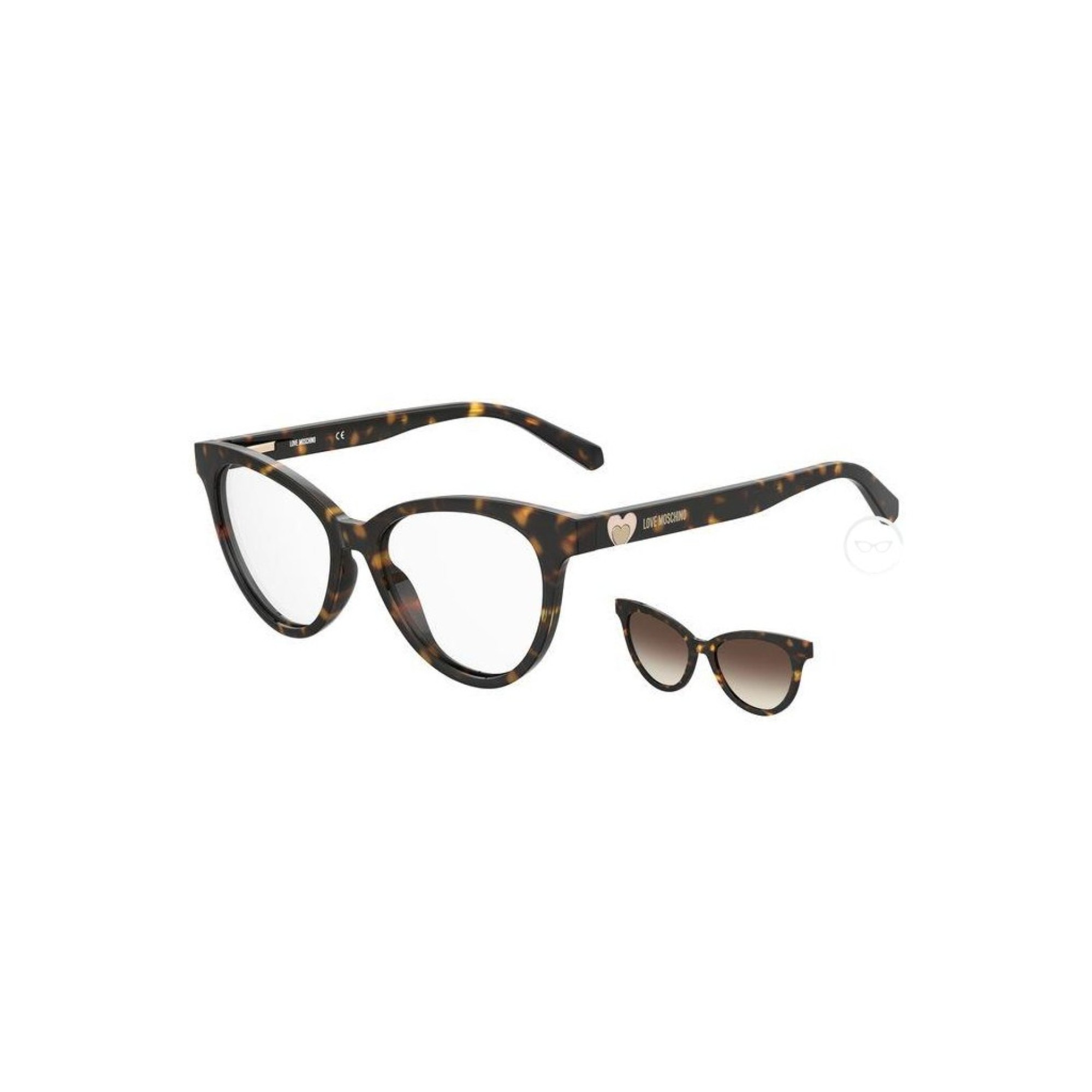 eyecom.gr Love Moschino Women Horn Rimmed Gradient Reading Glasses MOL051 CS