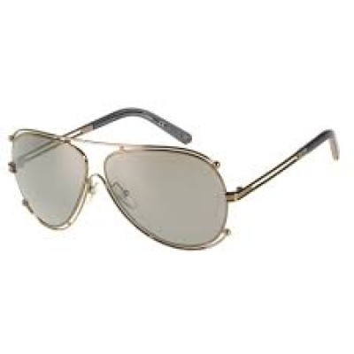 Chloe Unisex Metallic Mirror Sunglasses CE121S